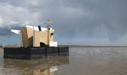 Email Marketing Image of piece of artwork out at sea