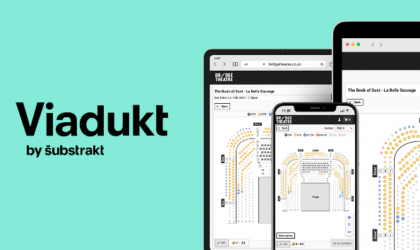 Viadukt by Substrakt logo with image of mobile phones and tablet