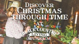 The image presents a snapshot from the short video Christmas campaign for the Black Country Living Museum.