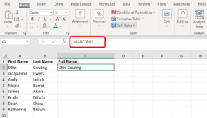 Screen shot of the Combine Cells function 