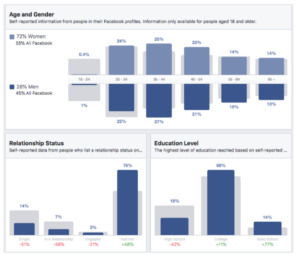 Example of Facebook Audience Insights, Hootsuite 